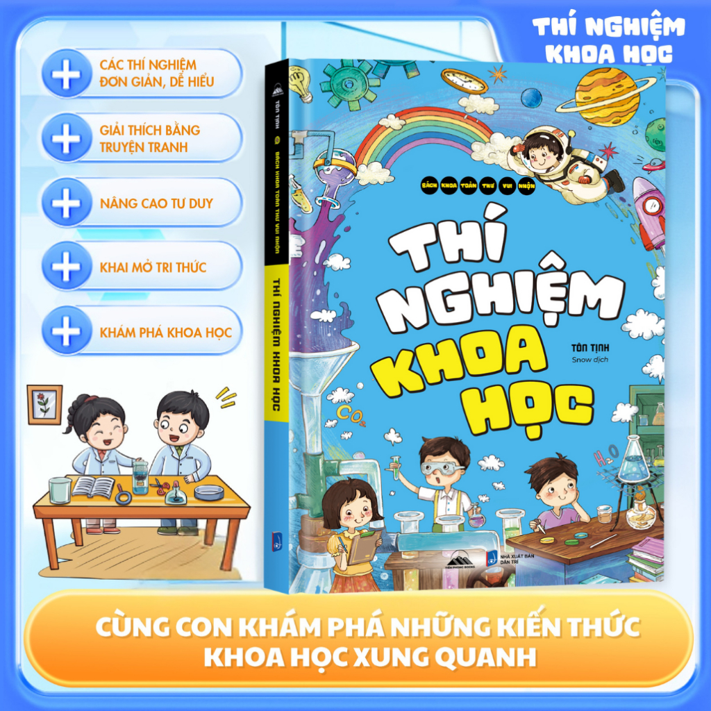 Sách - Bách Khoa Toàn Thư Vui Nhộn - Thí Nghiệm Khoa Học - Kiến Thức Khoa Học Thú Vị Cho Trẻ