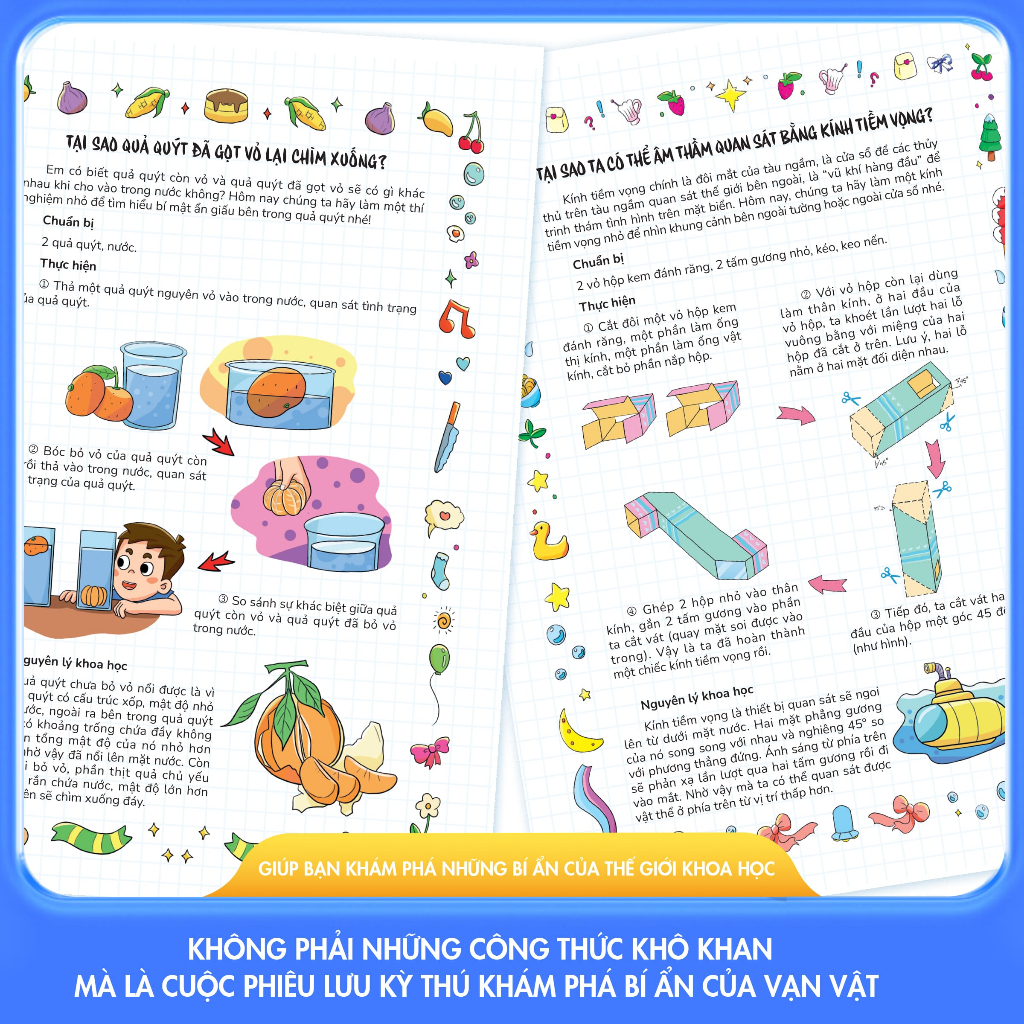 Sách - Bách Khoa Toàn Thư Vui Nhộn - Thí Nghiệm Khoa Học - Kiến Thức Khoa Học Thú Vị Cho Trẻ
