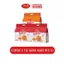Combo 3 bịch Karo Sữa, Vị nguyên bản, Karo chà bông sợi gà, Karo phô mai hoàng kim, HSD 45-90 ng