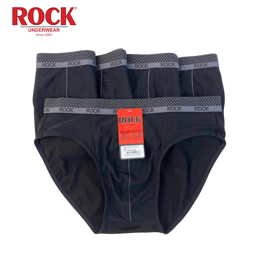 [Combo 5] Quần Lót Nam ROCK QA 1117 Cotton, Quân Lót Nam Cao Cấp Thoáng Khí
