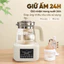 Ấm đun nước pha sữa máy hâm sữa và tiệt trùng Qcooko, 800W Khử Clo giữ ấm thông minh 24H