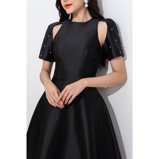 Đầm Dạ Hội Dáng Xòe Tay Cutout Đính Đá Thanh Lịch, Sang Trọng SHE'S BACK S63L22Q049