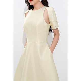Đầm Dạ Hội Dáng Xòe Tay Cutout Đính Đá Thanh Lịch, Sang Trọng SHE'S BACK S63L22Q049