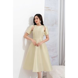 Đầm Dạ Hội Dáng Xòe Tay Cutout Đính Đá Thanh Lịch, Sang Trọng SHE'S BACK S63L22Q049
