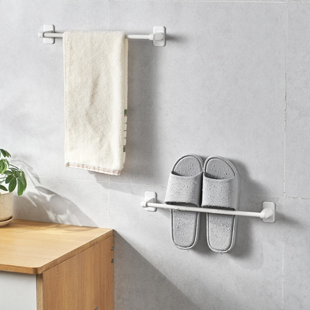 Giá Treo Khăn Dán Tường KM 1096 – Thiết Kế Tối Giản, Treo Khăn Tắm – Khăn Bếp – Nắp Nồi