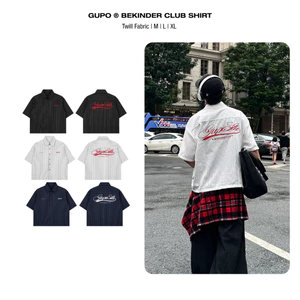 Áo Sơ Mi Boxy 𝘽𝙚𝙠𝙞𝙣𝙙𝙚𝙧 𝘾𝙡𝙪𝙗 𝙂𝙐𝙋𝙊 Premium Twill Fabric Unisex Local Brand - TS05
