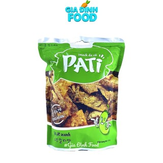Snack Da Cá PATI Cao Cấp Chiên Giòn Vị Ớt xanh/ Trứng muối - Gói 50g