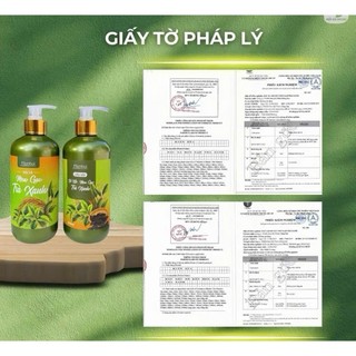Dầu Gội - Dầu Xả Bồ Kết Men Gạo Trà Xanh Hiền Bùi, Mái Tóc Suôn Mượt, Không Lo Gãy Rụng