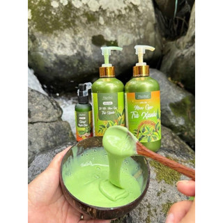 Dầu Gội - Dầu Xả Bồ Kết Men Gạo Trà Xanh Hiền Bùi, Mái Tóc Suôn Mượt, Không Lo Gãy Rụng