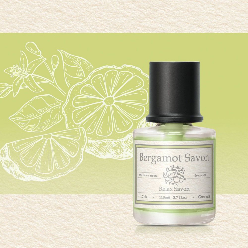 Nước Hoa Khử Mùi Trên Ô Tô CARMATE Relax Savon L2104 Bergamot Savon 110ml Phù Hợp Cho Nhiều Dòng Xe Hơi Xe Tải