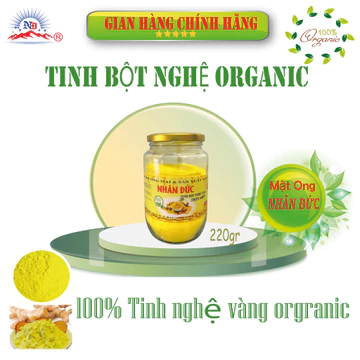 Tinh bột nghệ vàng nguyên chất NHÂN ĐỨC 220g, tinh bột nghệ vàng