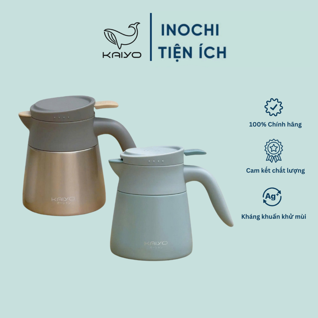 [KAIYO] Bình giữ nhiệt 2 lớp, cốc giữ nhiệt Kaiyo có lõi lọc trà inox, dung tích 500ml