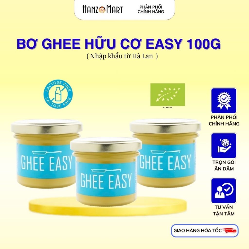 Bơ Ghee Hữu Cơ Cao Cấp Easy Đức 100gr