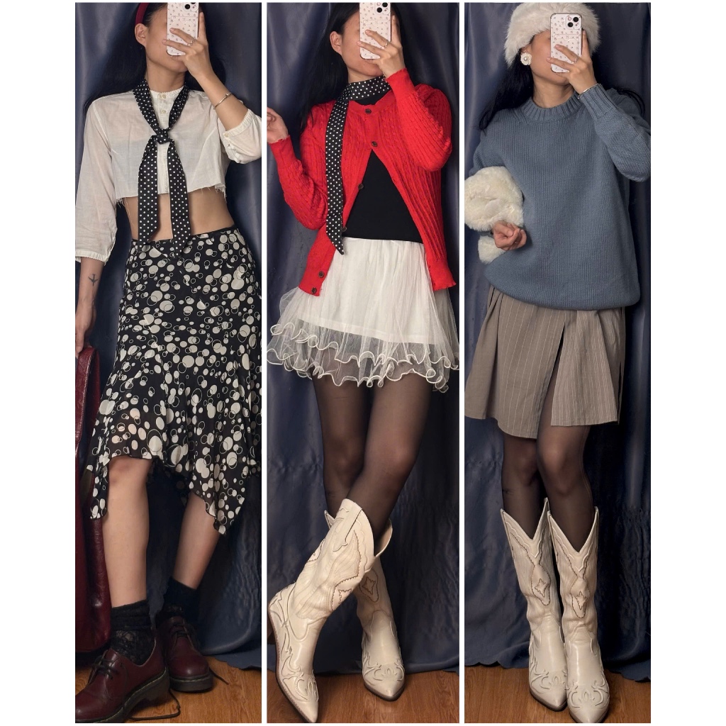 [APRIL6 CLOTHING] Đầm váy vintage dáng dài mix&macth, combo nhiều chi tiết, có tách lẻ