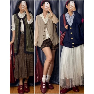 Đầm váy vintage dáng dài mix&macth, combo nhiều chi tiết, có tách lẻ