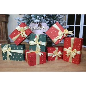Phụ kiện làm hộp quà Noel dùng để tặng quà hoặc để trang trí gốc cây thông Giáng Sinh