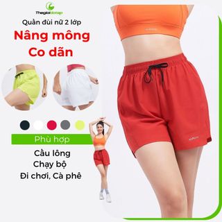 Quần Đùi Thể Thao Nữ ICADO HT103 Thoáng Khí Co Giãn Mạnh Chơi Tennis Pickleball  thegioidotap