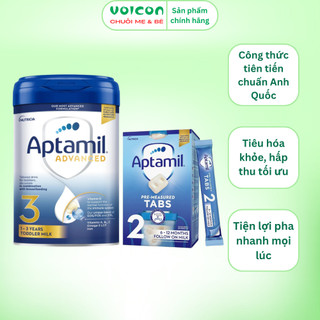 Aptamil Advanced (Anh) & Aptamil Tabs – Dinh dưỡng từ Anh Quốc - hỗ trợ phát triển toàn diện