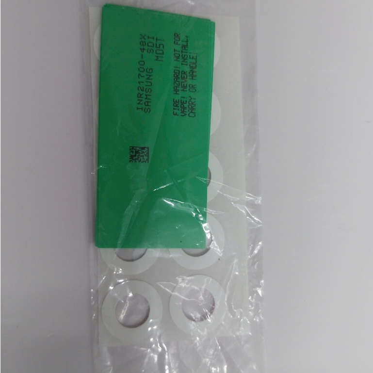 Combo 10 Vỏ Pin + Miếng Dán Cực Dương Pin 21700 Samsung-48x