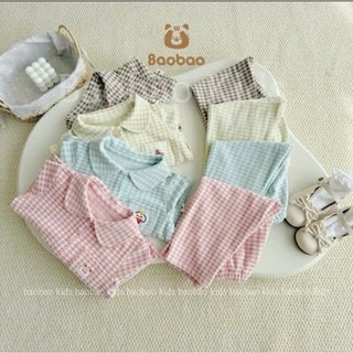Pijama dài tay cho bé trai bé gái, đồ ngủ bé trai bé gái chất nỉ lông dày dặn 8-30kg