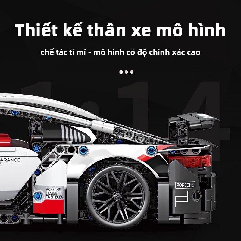 Xe Đua Lắp Ráp RC Phong Cách Porsche AYYKX–Tốc Độ Cao,Đèn LED Sáng,Khung ABS Bền,Trải Nghiệm Đua Hấp Dẫn