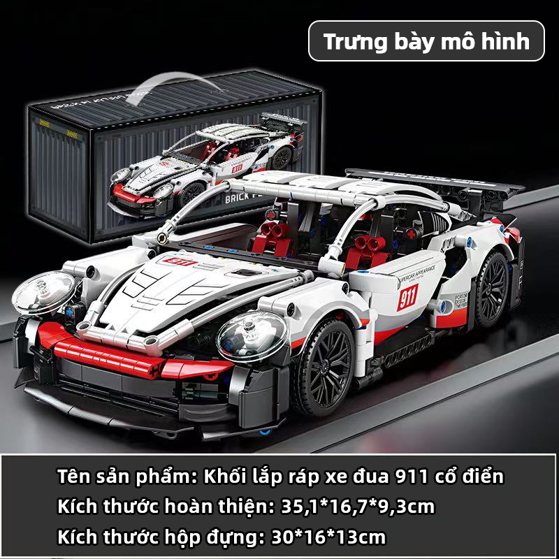 Xe Đua Lắp Ráp RC Phong Cách Porsche AYYKX–Tốc Độ Cao,Đèn LED Sáng,Khung ABS Bền,Trải Nghiệm Đua Hấp Dẫn