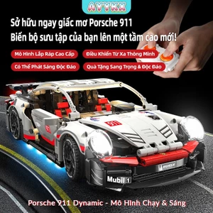 Xe Đua Lắp Ráp RC Phong Cách Porsche AYYKX–Tốc Độ Cao,Đèn LED Sáng,Khung ABS Bền,Trải Nghiệm Đua Hấp Dẫn