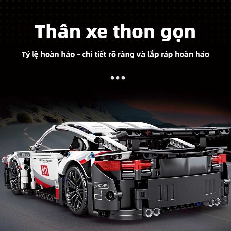 Xe Đua Lắp Ráp RC Phong Cách Porsche AYYKX–Tốc Độ Cao,Đèn LED Sáng,Khung ABS Bền,Trải Nghiệm Đua Hấp Dẫn