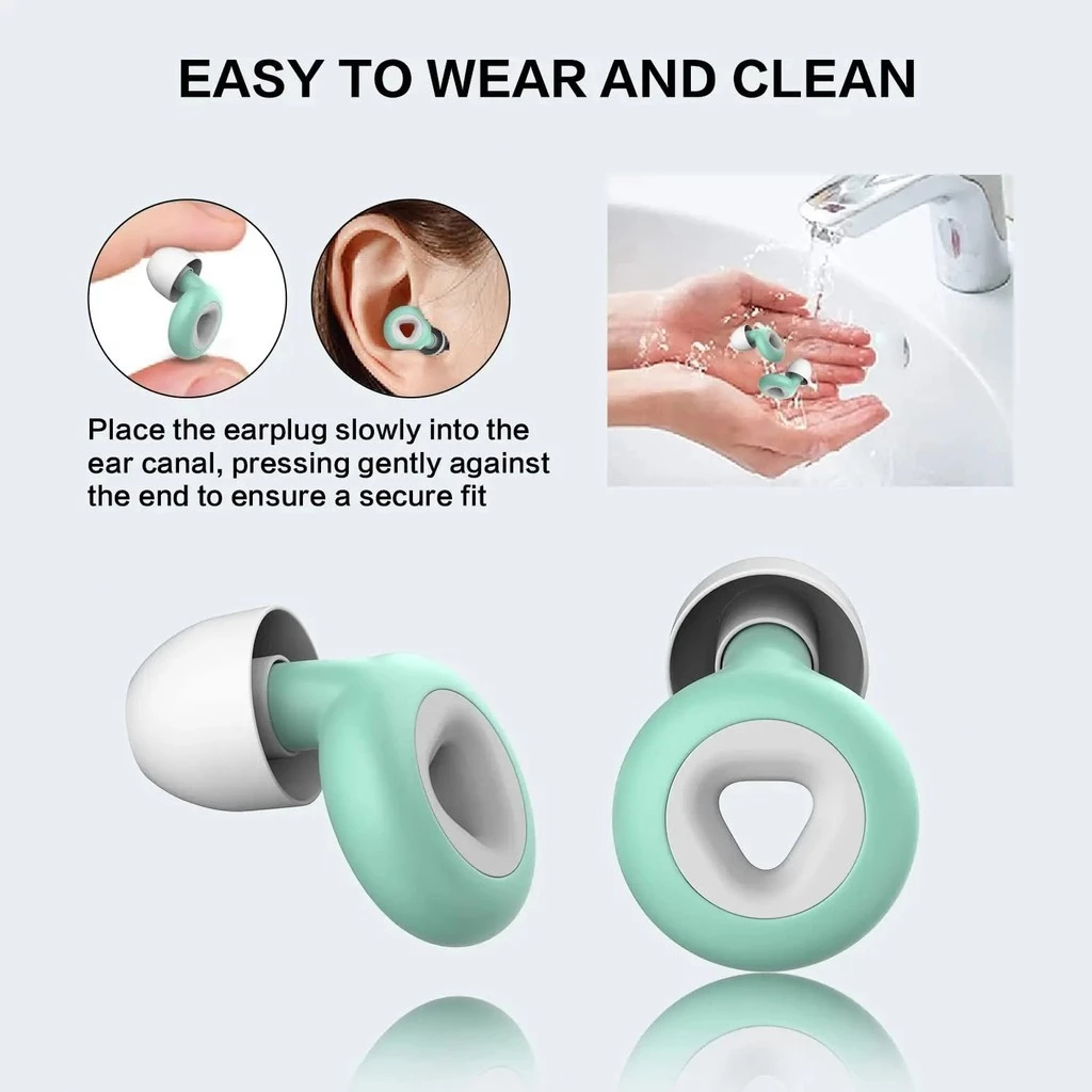 Bịt Tai Chống Ồn Silicon Cao Cấp - Thiết Kế Siêu Mềm Mại, Ôm Khít Vành Tai, Có Thể Rửa Sạch & Tái Sử Dụng Nhiều Lần | Bả