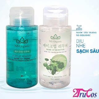 Nước Tẩy Trang NS ORGANIC Make Up Remover 300ml (Vita B5, rau má, làm sạch sâu, dưỡng ẩm da) 2Trucos