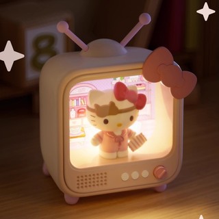 Hộp bí ẩn Đèn Ngủ Kuromi Ánh Sáng Ấm Mô Hình TV Cinnamoroll Đèn Bàn Hello Kitty Quà Tặng Sáng Tạo