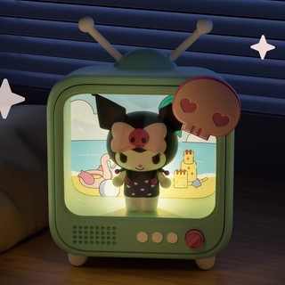 Hộp bí ẩn Đèn Ngủ Kuromi Ánh Sáng Ấm Mô Hình TV Cinnamoroll Đèn Bàn Hello Kitty Quà Tặng Sáng Tạo