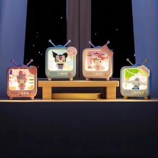 Hộp bí ẩn Đèn Ngủ Kuromi Ánh Sáng Ấm Mô Hình TV Cinnamoroll Đèn Bàn Hello Kitty Quà Tặng Sáng Tạo