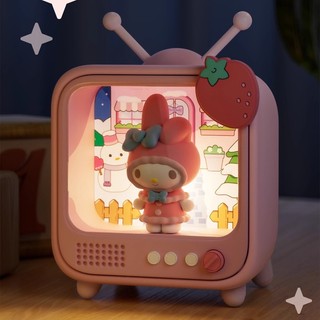 Hộp bí ẩn Đèn Ngủ Kuromi Ánh Sáng Ấm Mô Hình TV Cinnamoroll Đèn Bàn Hello Kitty Quà Tặng Sáng Tạo