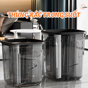 Thùng Rác Trong Suốt Cao Cấp – Đa Năng, Sạch Sẽ, Tôn Không Gian Sống