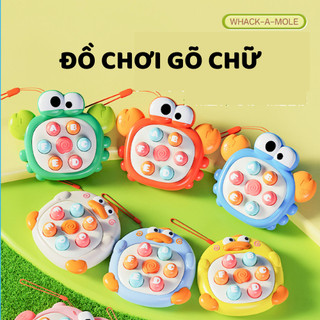 Đồ Chơi Gõ Chữ Popit Cầm Tay An Toàn, Đồ Chơi Đập Chuột Cho Bé Trai Bé Gái Rèn Trí Thông Minh 89114