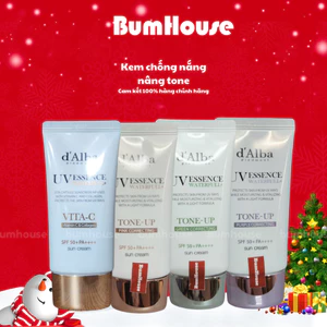 Kem chống nắng d Alba Waterfull Tone-Up Purple/Pink/Green/Vita C Correcting Sun Cream SPF50+ PA++++ 35ml/50ml Torriden