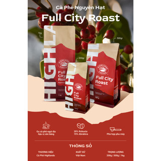 Cà Phê Hạt Full City Roast Highlands Coffee 1kg