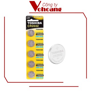 Pin nút viên Toshiba CR2032 / 2032 Lithium 3V chính hãng tương thích với mọi thiết bị
