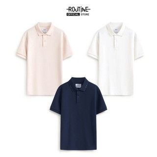 Áo Polo Tay Ngắn Nam Viền Cổ Form Fitted - Routine 10F25POL029