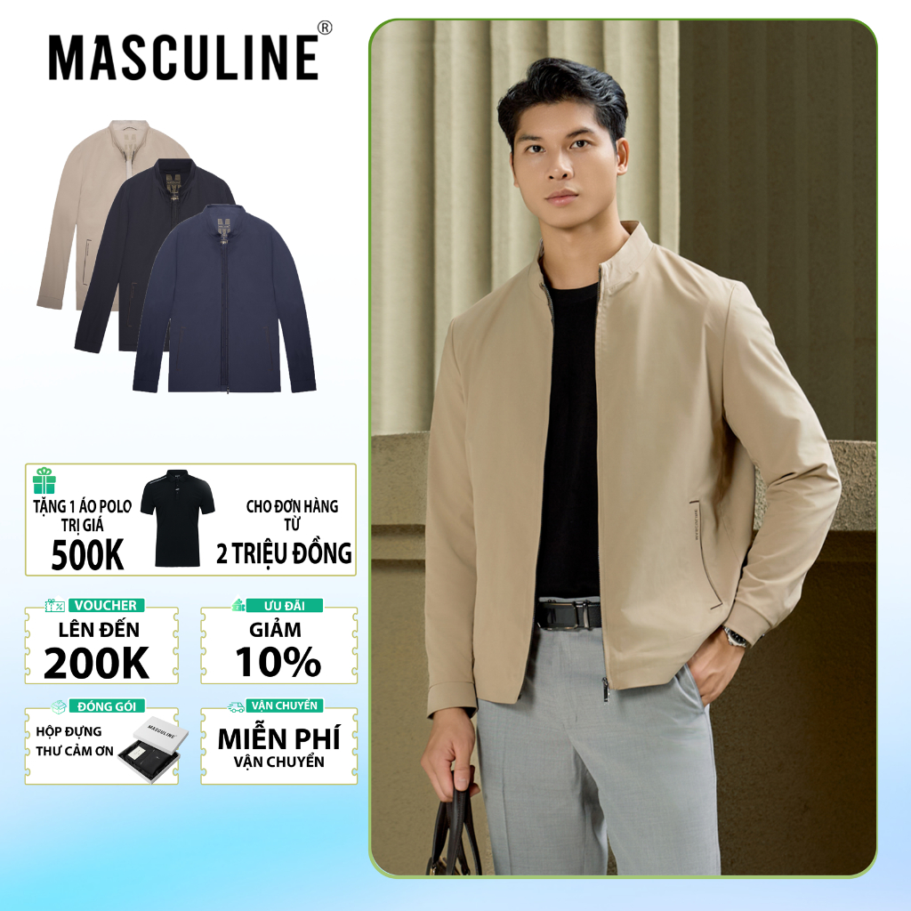 Áo khoác nam MASCULINE MAK510, MAK511, MAK512 - Chất liệu cao cấp, thiết kế hiện đại Form Regular