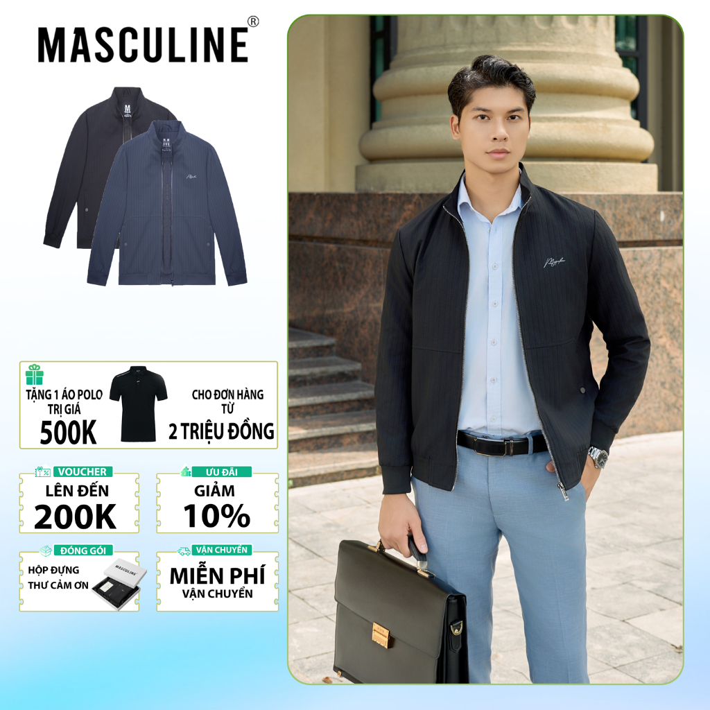 Áo khoác nam MASULINE MAK516, MAK517 – Áo khoác gió phong cách lịch lãm, chất liệu cao cấp