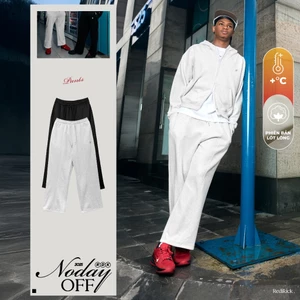 Quần dài nỉ thể thao FLEECE ICON ống suông co giãn, thoải mái, hạn chế nhăn - Redikick