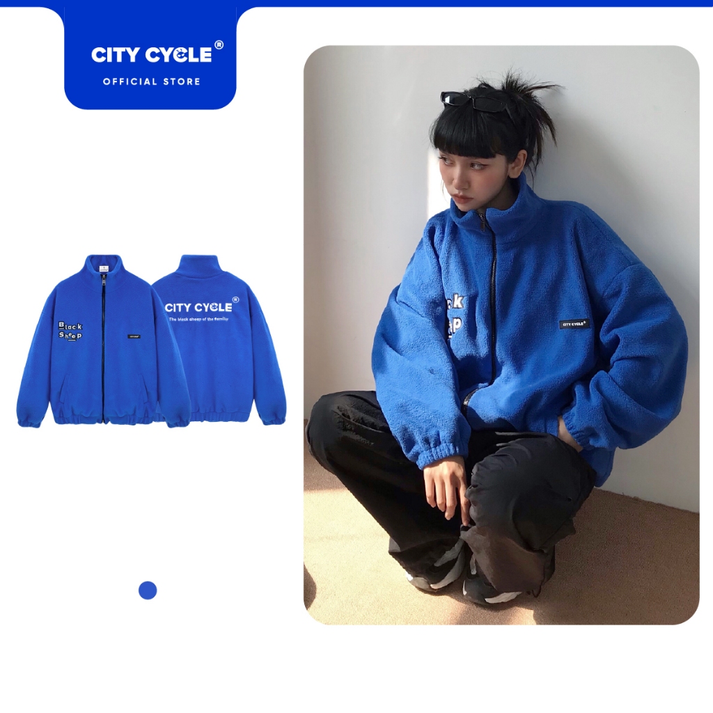 Áo khoác local brand Black Sheep City Cycle lông cừu form rộng oversize unisex