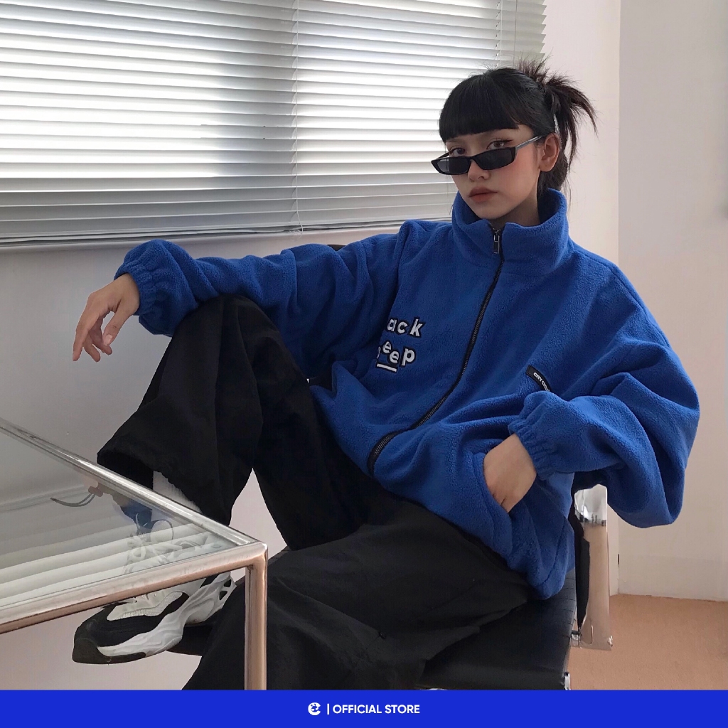 Áo khoác local brand Black Sheep City Cycle lông cừu form rộng oversize unisex