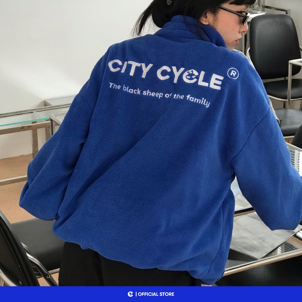 Áo khoác local brand Black Sheep City Cycle lông cừu form rộng oversize unisex
