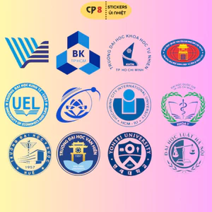 Logo in theo yêu cầu, logo decal tự ủi, sticker dán áo, balo, túi xách - Xưởng In CP8