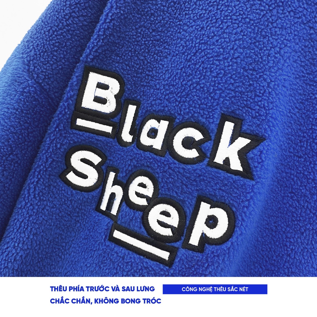 Áo khoác local brand Black Sheep City Cycle lông cừu form rộng oversize unisex