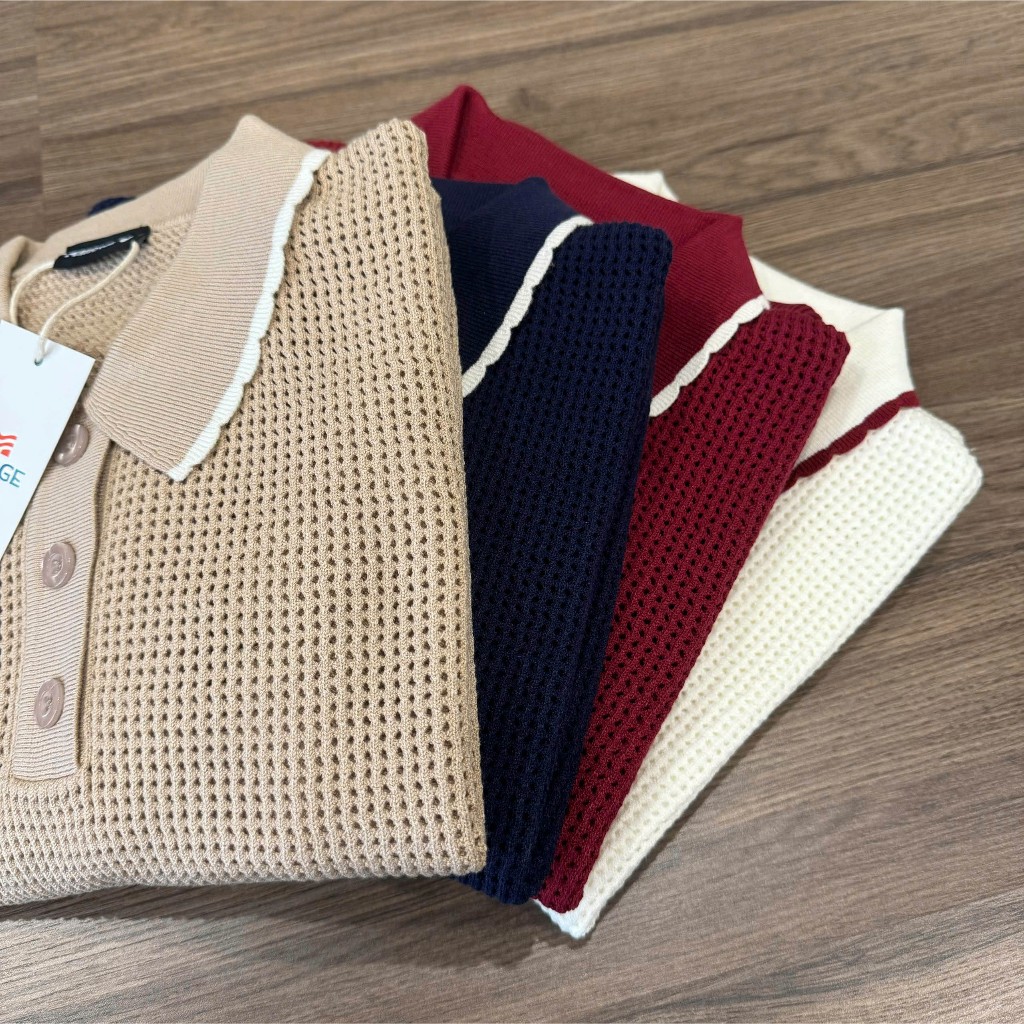 Áo Len Mirage Cổ Viền Màu Local Brand Chất Len Mongtoghi Mềm Mịn Thoáng Mát.