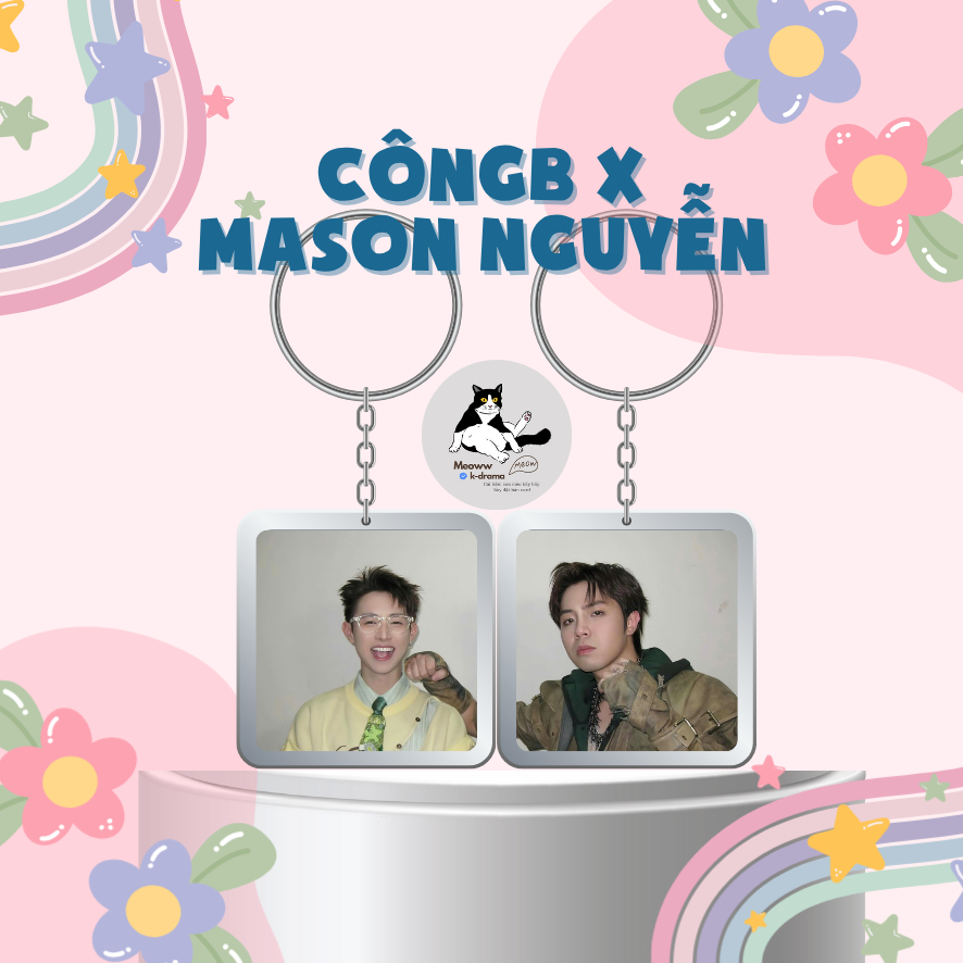combo 2 móc khoá/keyring otp anh trai say hi 2025 - atsh 2025 CôngB - Mason Nguyễn